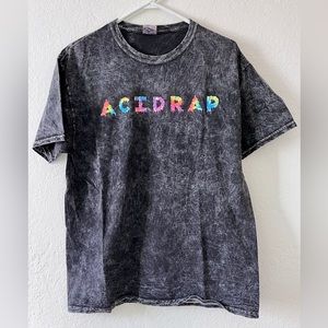 Acid Rap Chance the Rapper logo t shirt unisex L large distressed black grey